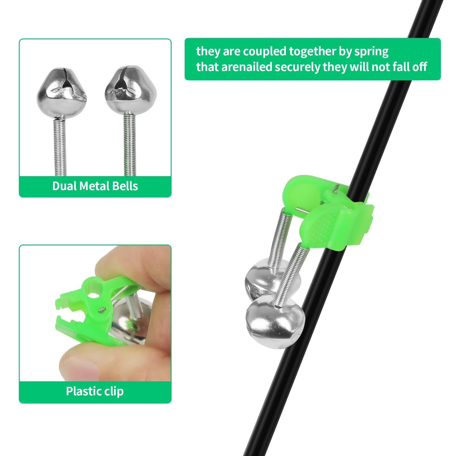 Fishing Rod Holder for Ground: 6pcs Extendable One Size, Green Fork