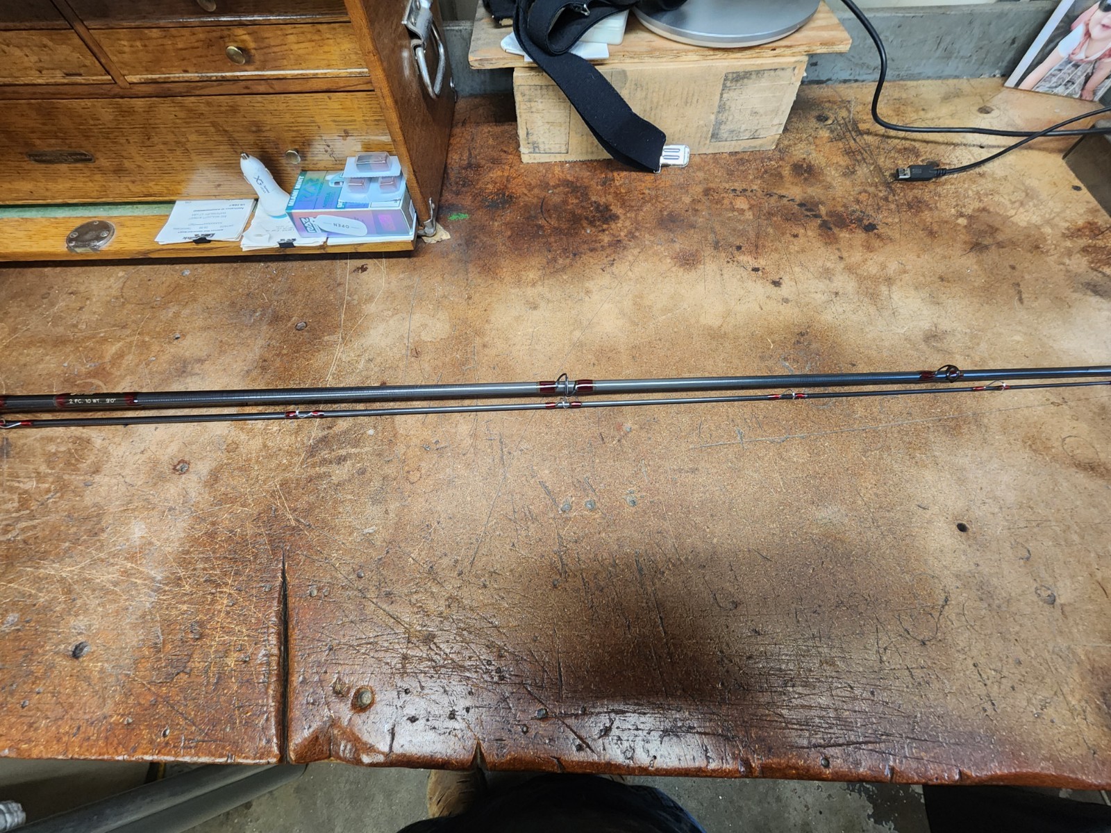 9 FT FISHER Natural FLY ROD 2 pc 10 WT