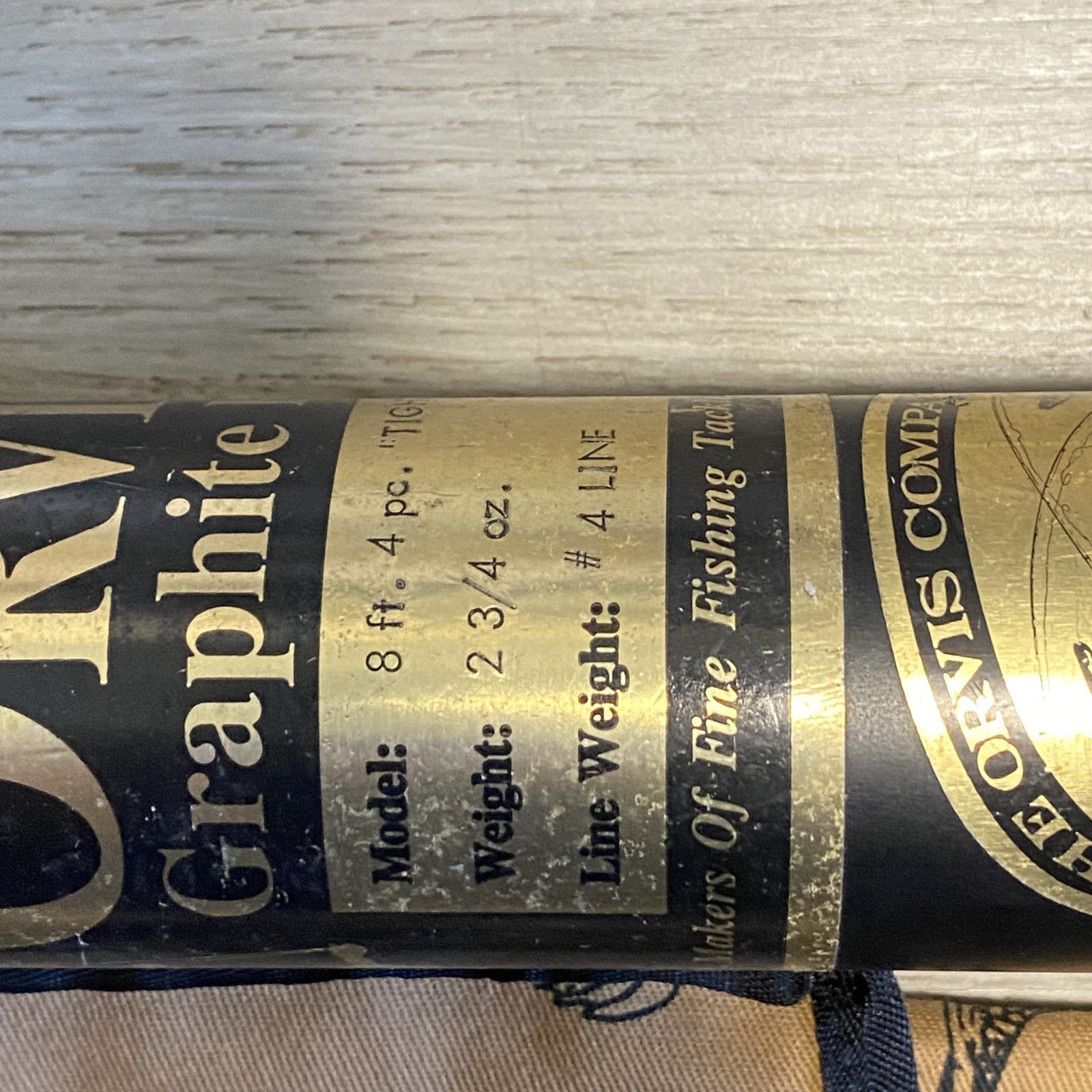 Orvis Tight Loop Fly rod 8ft #4 Line 4pc w/Tube Case Sock