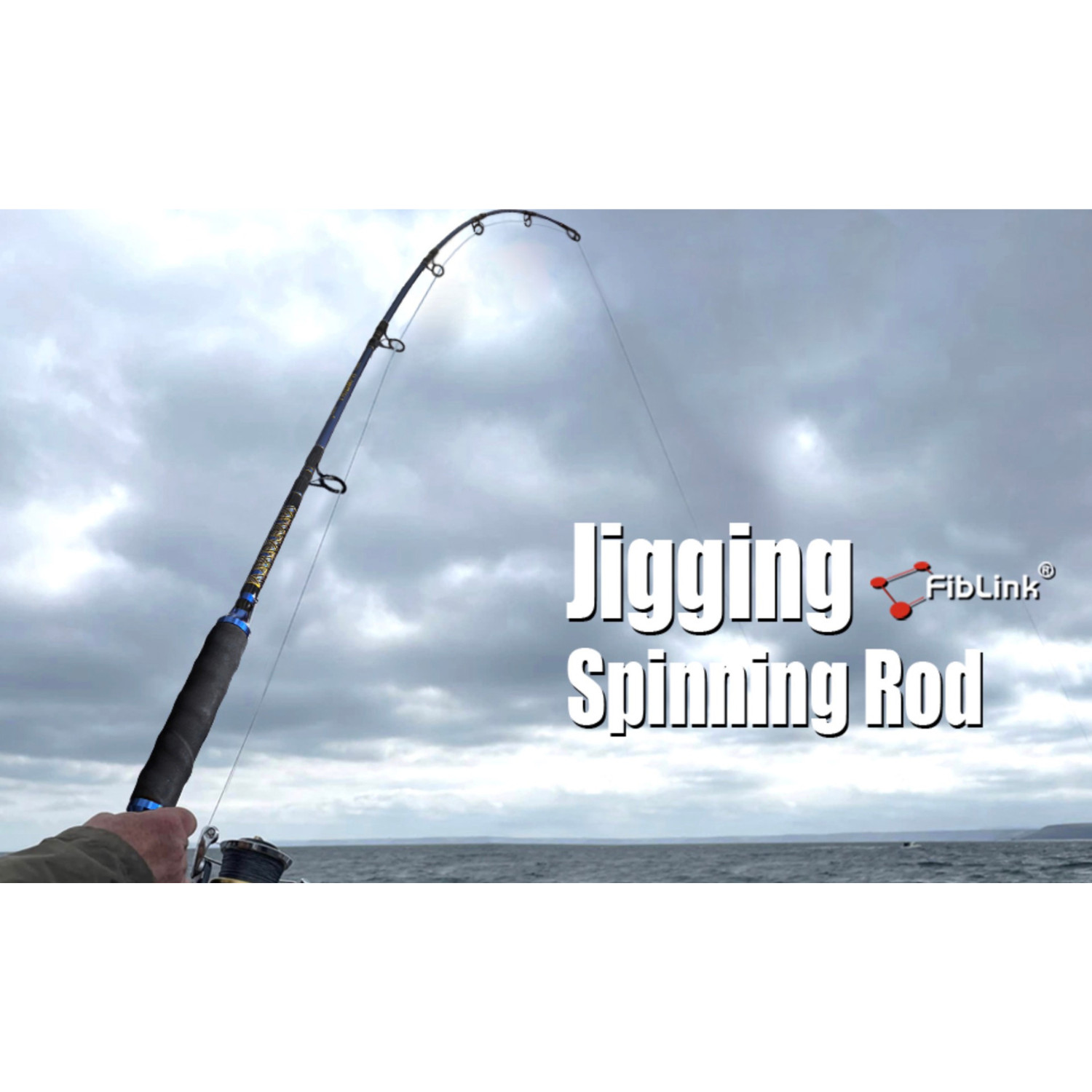 Fiblink 5’6″ Heavy Saltwater Jigging Spinning Rod 80-120lb Offshore Tuna