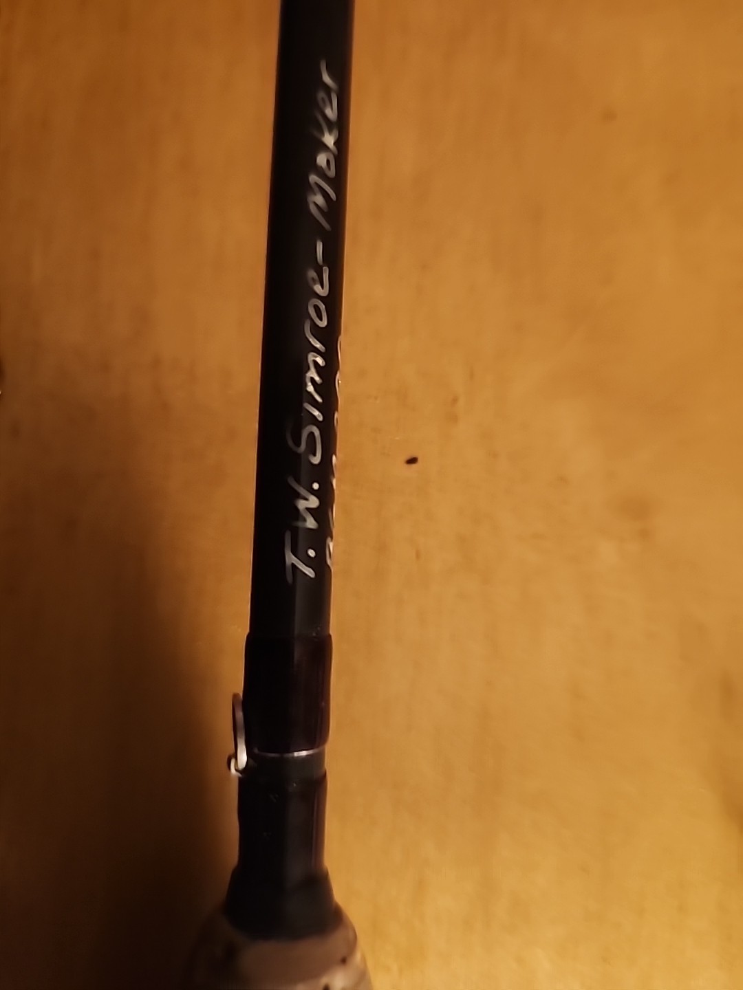 T.W. Simroe Graphite Signed Vintage Fishing Rod Excellent Condition 7 1/2′ 3/4wt