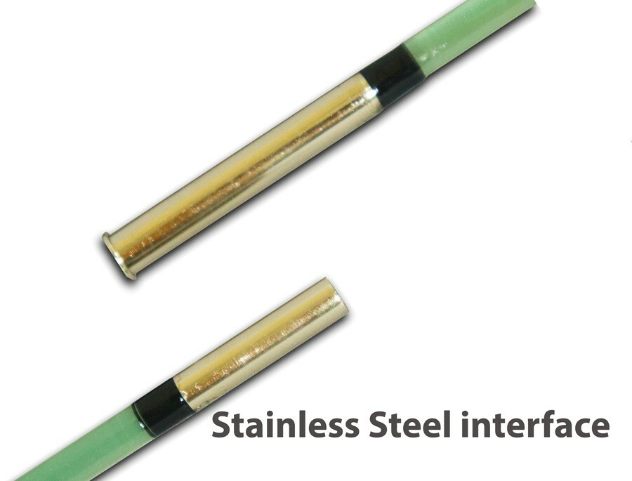 CROCODILE E-30 MH 8’10” TRANSPARENT solid fiberglass fishing rod~2 section