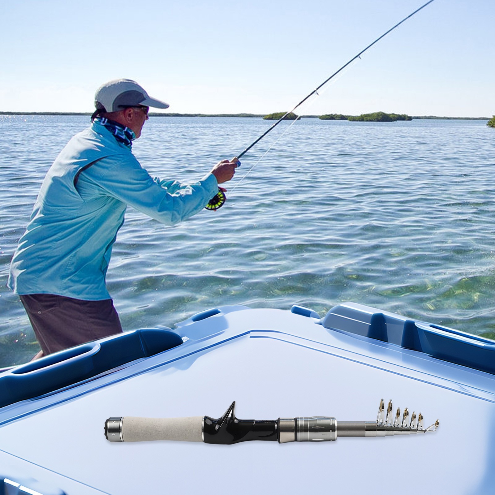 Compact Fishing Rod Excellent Casting Distance Multiple Length Options