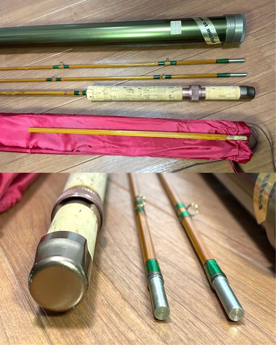 Pezon et Michel Fly Rod Parabolic PPP Featherweight #4 6ft3in 3 Pcs Fly Fishing