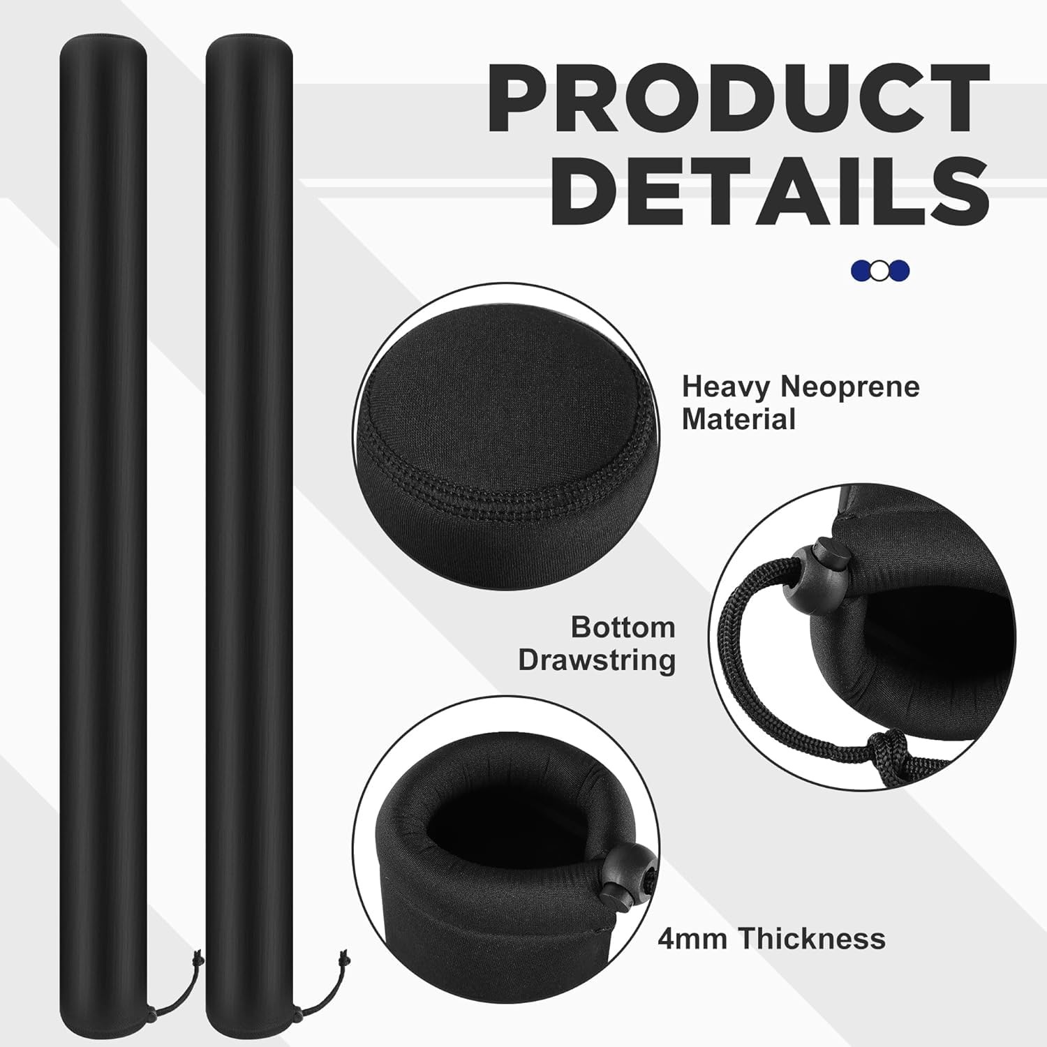 DECOHS 36 Inch Boat Trailer Guide Pole Cover- Neoprene 36