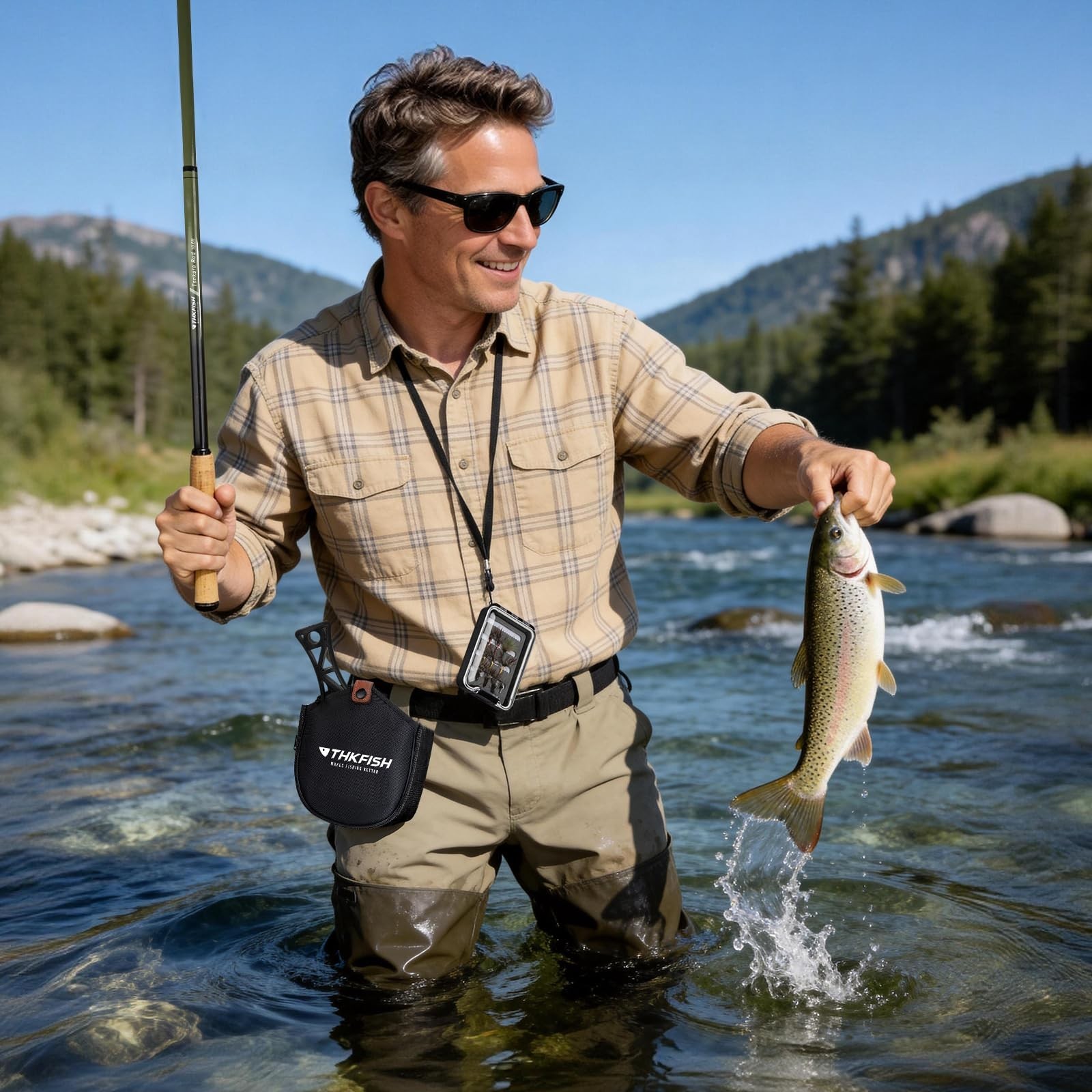 Tenkara Fly Fishing Rod Kit 8.7ft/10.6ft/11.6ft – Carbon Fiber Telescopic Combo