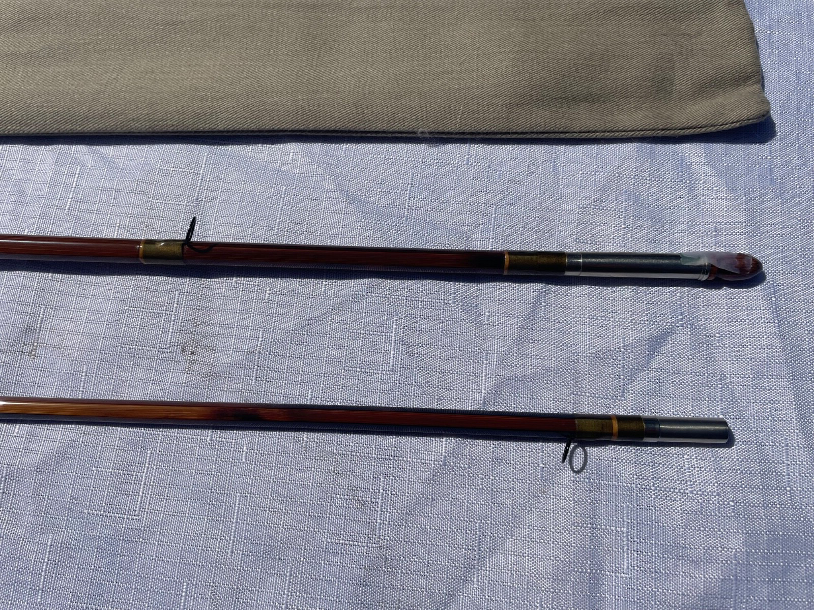 Custom Tebo Tonkin Cane Fly Fishing Rod, 8′ 0″, #9, 2 piece, New w/ Rod Tube