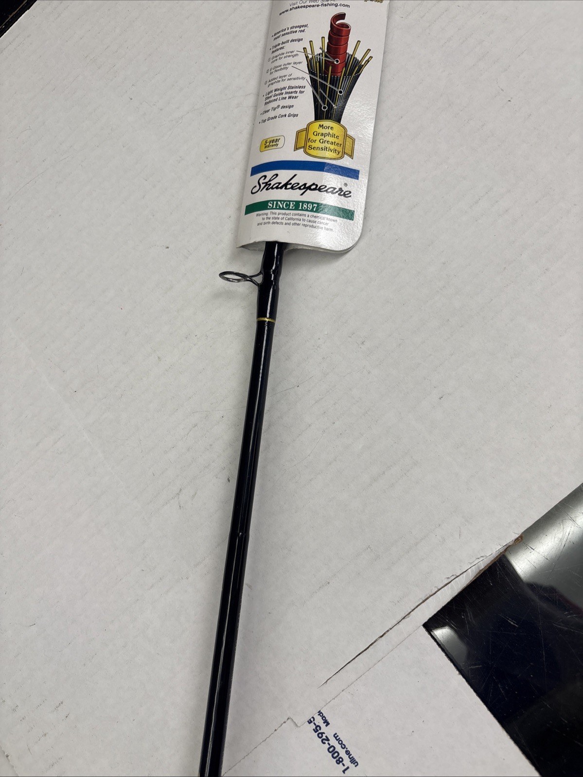Ugly Stik Lite Graphite Shakespeare CA 1160-1M 6’0 Rod NOS