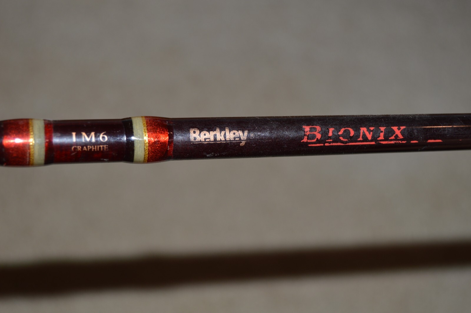 berkley bionix im6 graphite baitcast fishing rod 6′ 6″ medium heavy USED