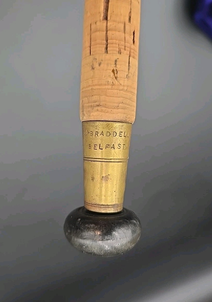 Rare 11’ J. Braddell Split Bamboo/Cane Fly Rod