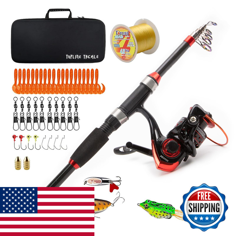 Collapsible Fishing Rod And Reel Combo Balanzze Telescopic Fishing Rod Spinning