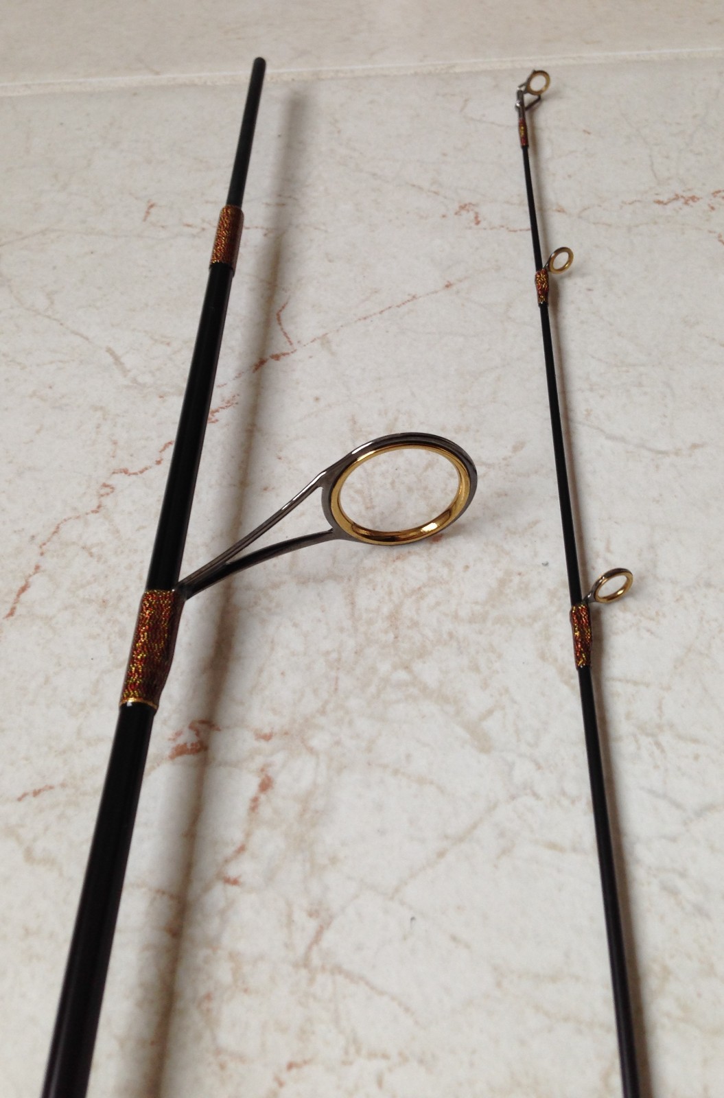 High modulus Graphite Trout Spin Rod – 2 section 6’0″ – Light Guides -New