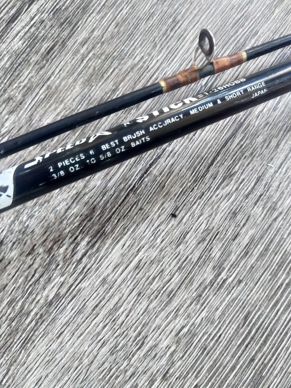 Lew’s Speed Stick Fishing Bait Casting Rod 6′ 2-Piece Fuki Japan 1-26HOBB