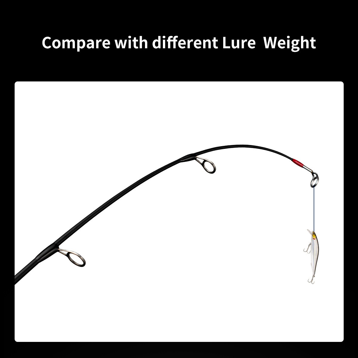 Ultra Light Short Ice Fishing Rod 1.64ft Portable Spinning Pole Winter Fishing