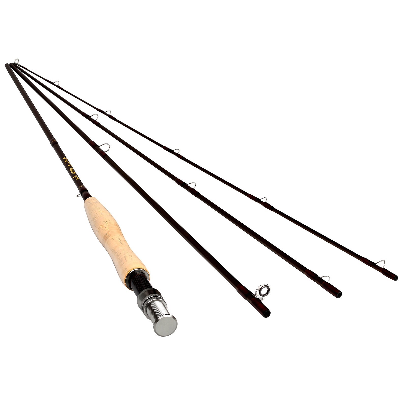 9ft/10ft 3-4wt 5-6wt 4-Piece Graphite Fly Fishing Rod – Lightweight Medium Fast