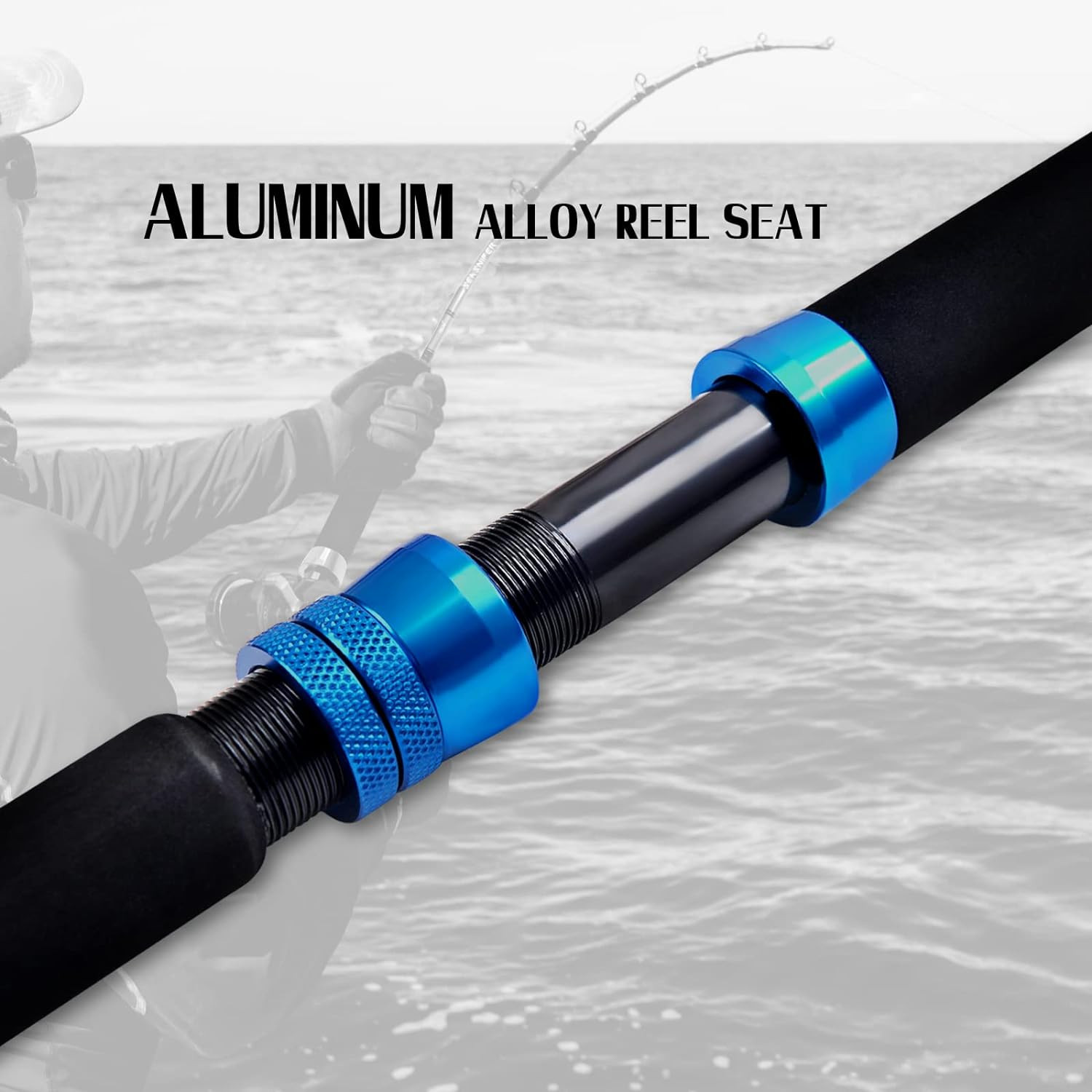 Saltwater Trolling Rod Conventional Boat Catfish Fishing Pole Medium Heavy 6FT