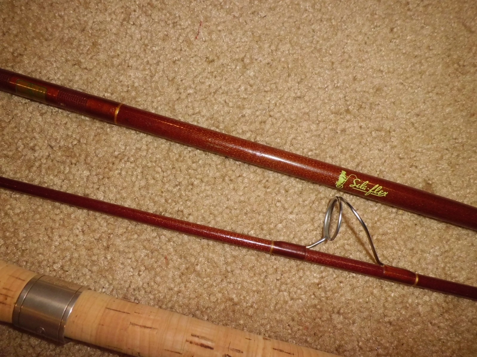 Vintage SILAFLEX SP65RF-2 Spinning 7’6″ Rod made in USA- 6-12 lb test
