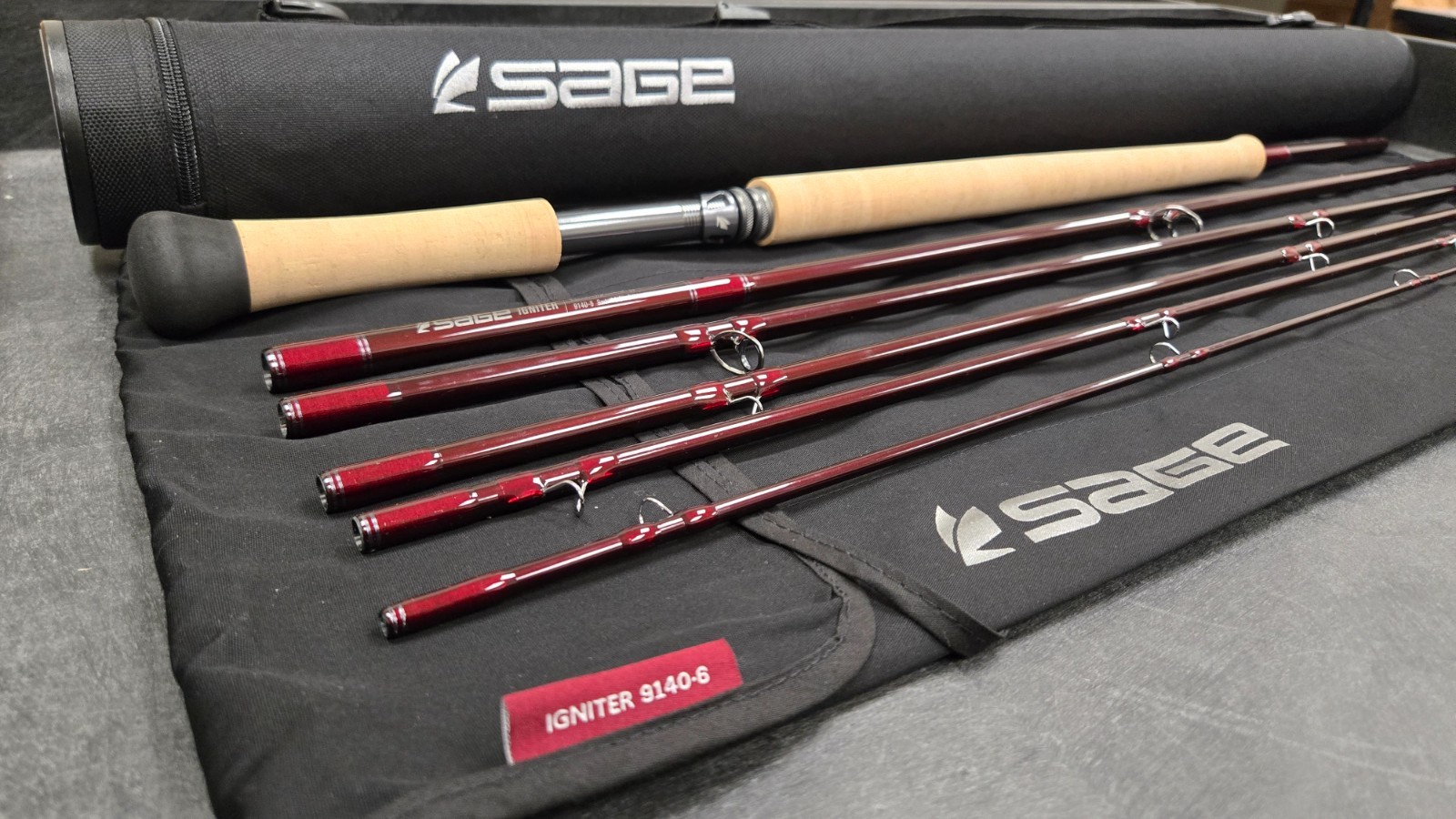 Sage Igniter 9140-6 Spey Rod 14′ 9 Weight 6 Piece, NEW!