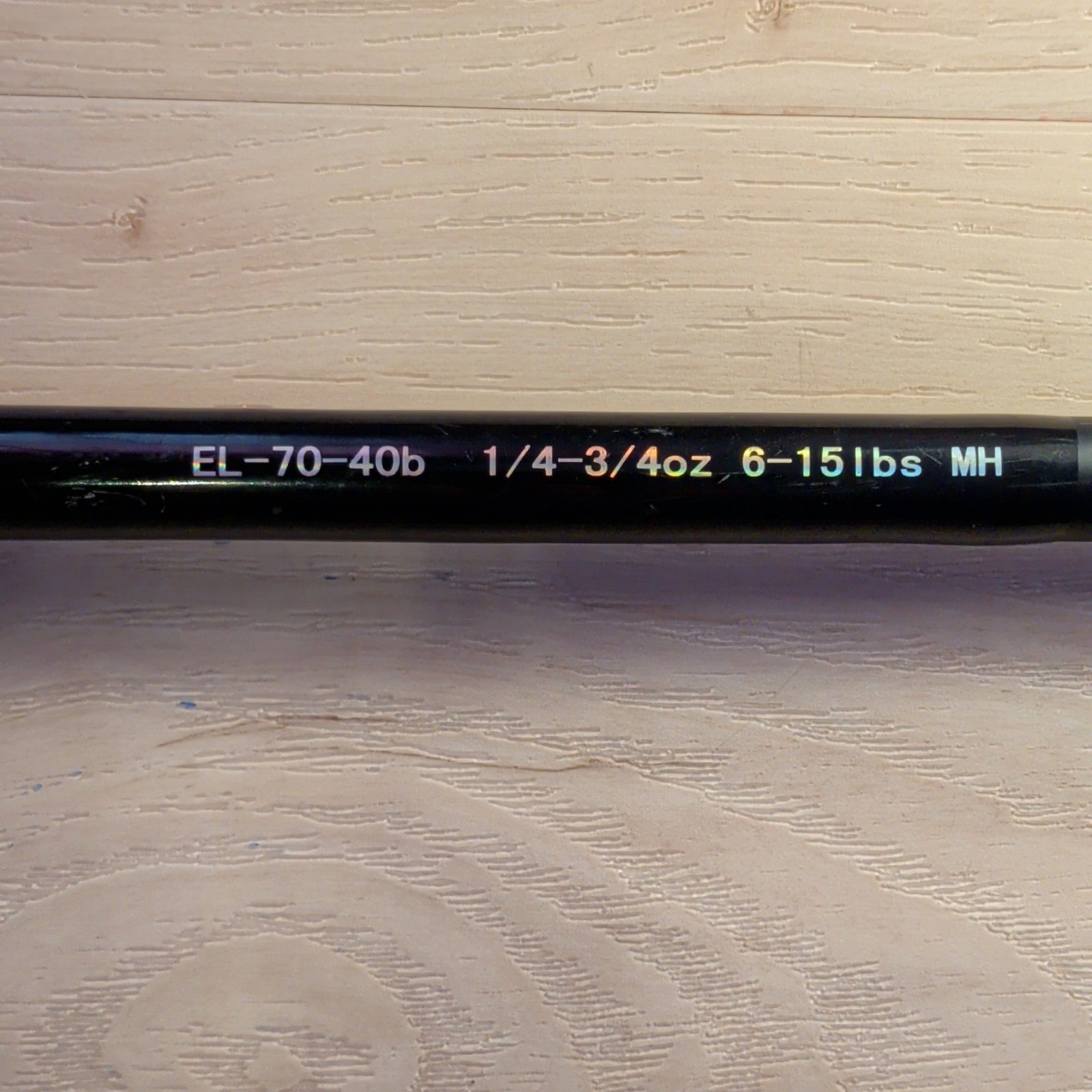 Okuma Elite EL-70-40b 7ft 2-Piece Spinning Rod MH 6-15lb 1/4-3/4oz Black