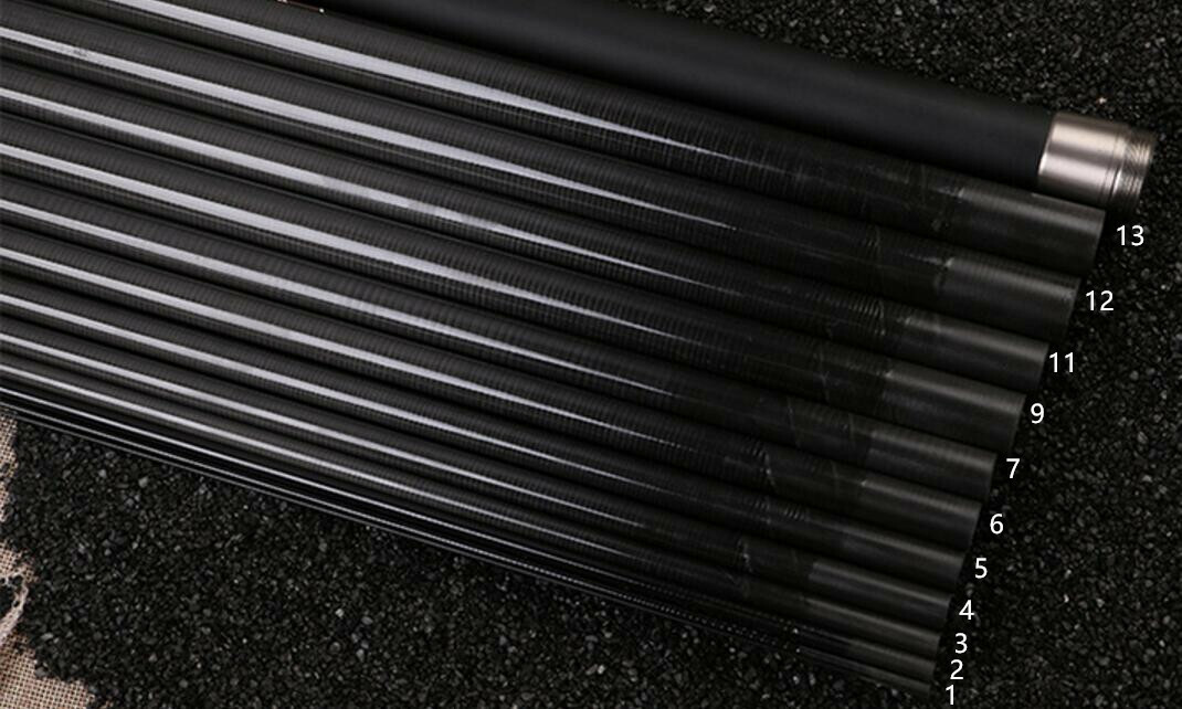 Telescopic Fishing Rod Carbon Fiber Stream Rod Ultra-Light 8m 9m 10m 11m 12m 13m