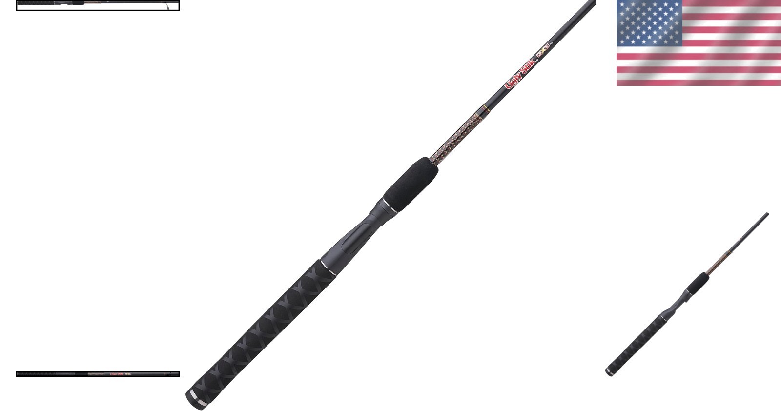Versatile 6’6″ GX2 Spinning Rod – Ideal for Bass Fishing, 1/8-5/8 oz Lures