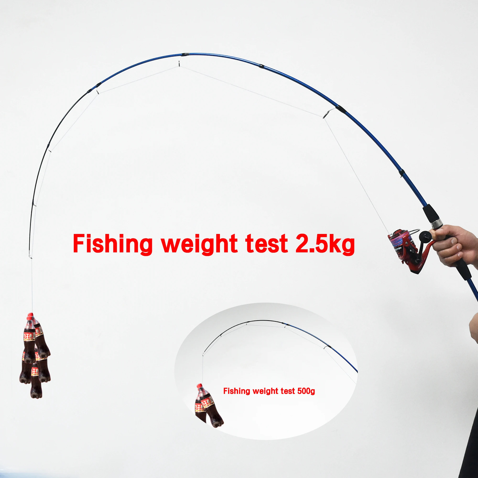 BIUTIFU Baitcasting Spinning Mini Fishing Rod 4/5 Section 1.8/2.1mTravel Carbon