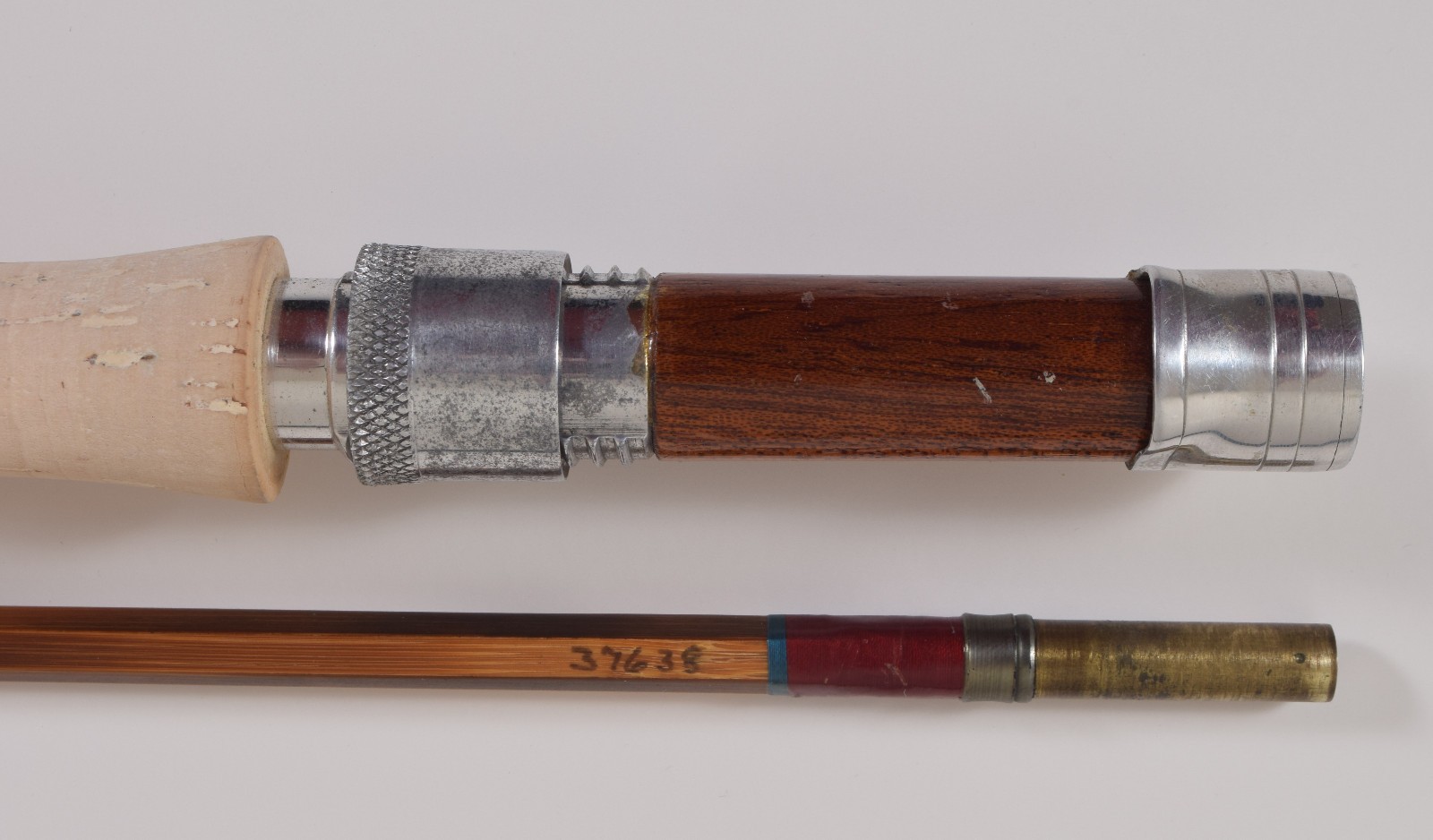 Partridge Split Cane 9 1/2 ft 8 weight F275 Fly Fishing Rod Excellent