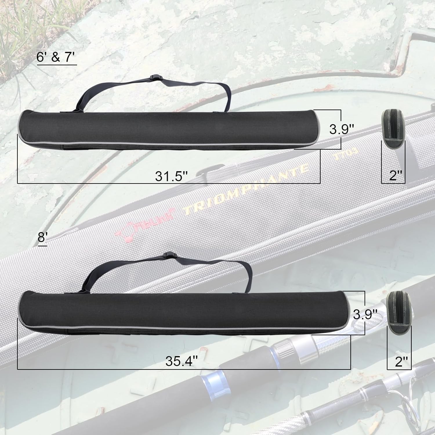 3-Piece Spinning Rod Heavy Spinning Fishing Rod Portable Fishing Rod Graphite