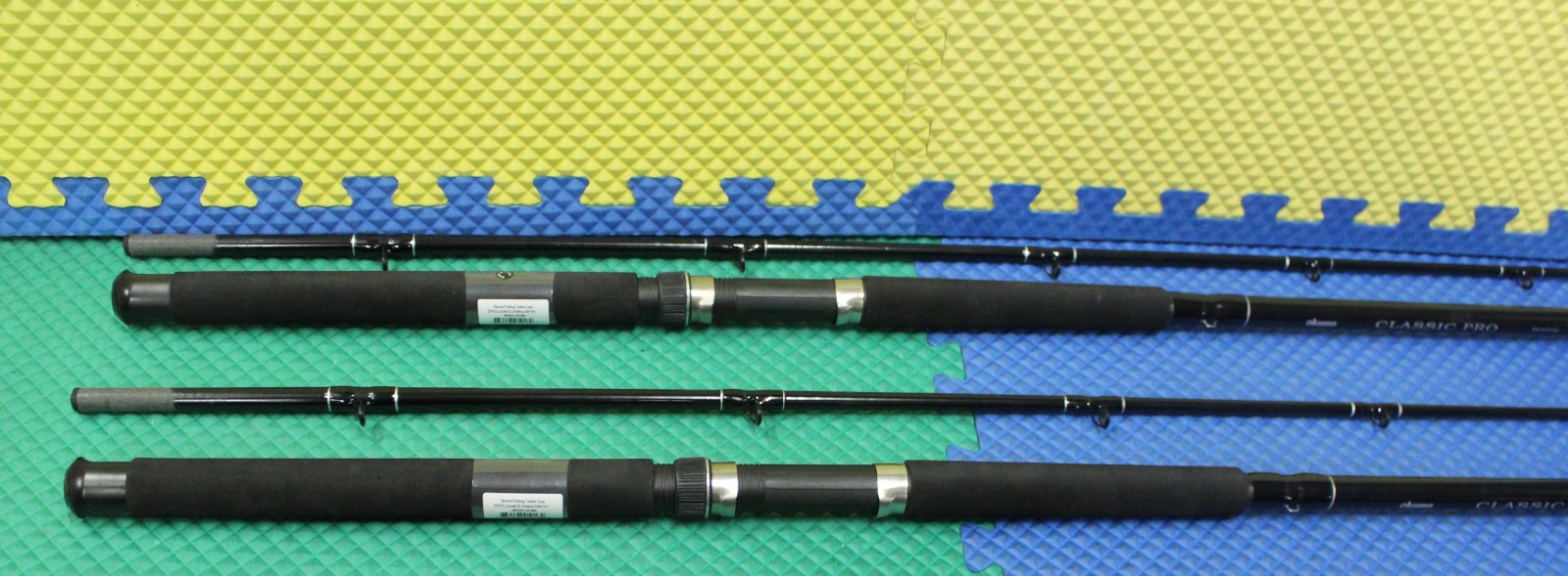 Okuma Black Classic Pro 10′ 0″ Trolling Rod Mooching 2-Piece CPM-10M 2-Pack!