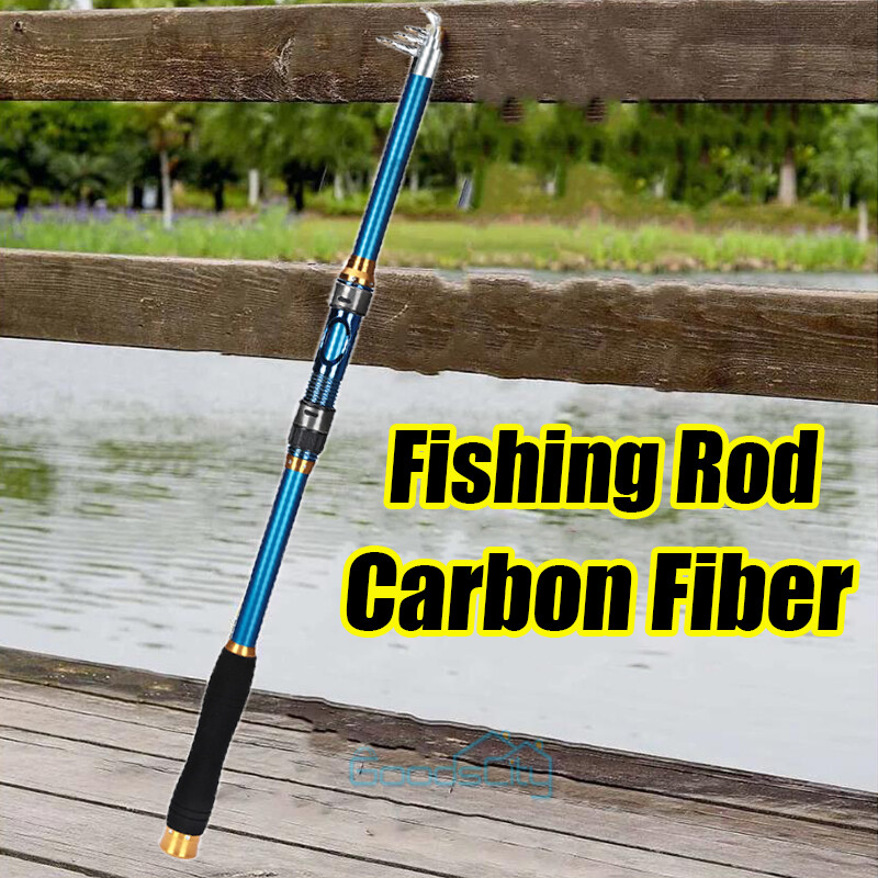 USA Telescopic Fishing Rod Pole Heavy Duty Carbon Fiber Sea Saltwater Freshwater