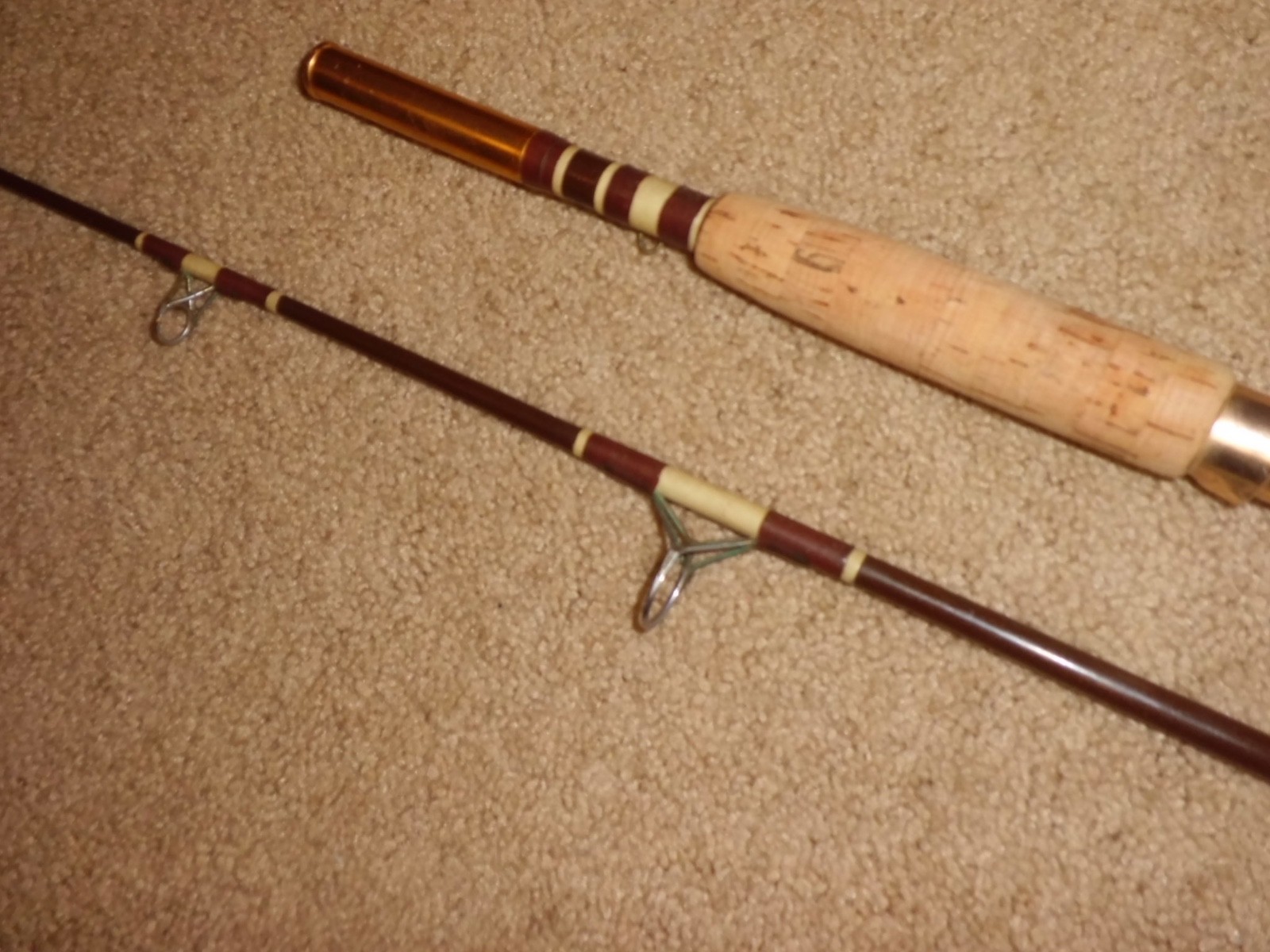 Vintage TRULINE Dynamo Spinning 6’8″ Boat Rod made in USA