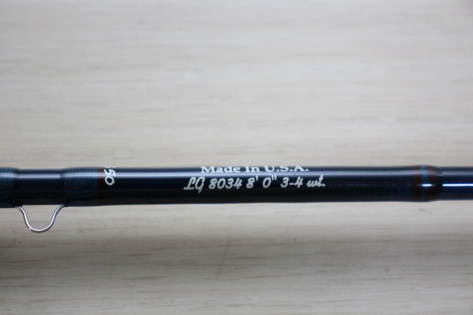 Vintage Powell LG8034 Fly Rod 8′ 3-4wt 2pc USA Light Line w/ Tube Sock M144