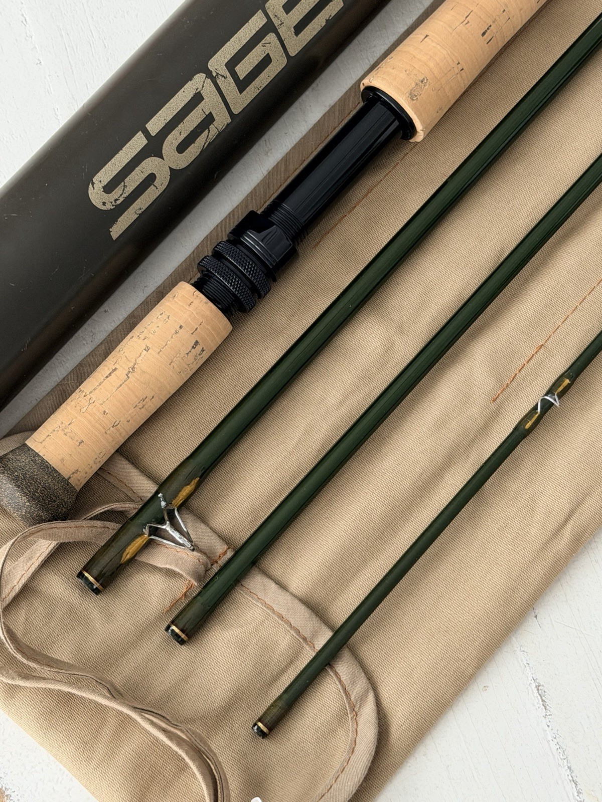 **BEAUTIFUL** 🔥 SAGE Z-AXIS Switch/Spey 6wt. 11’ft~4pc FlyRod!! ~LEGENDARY~ 🔥