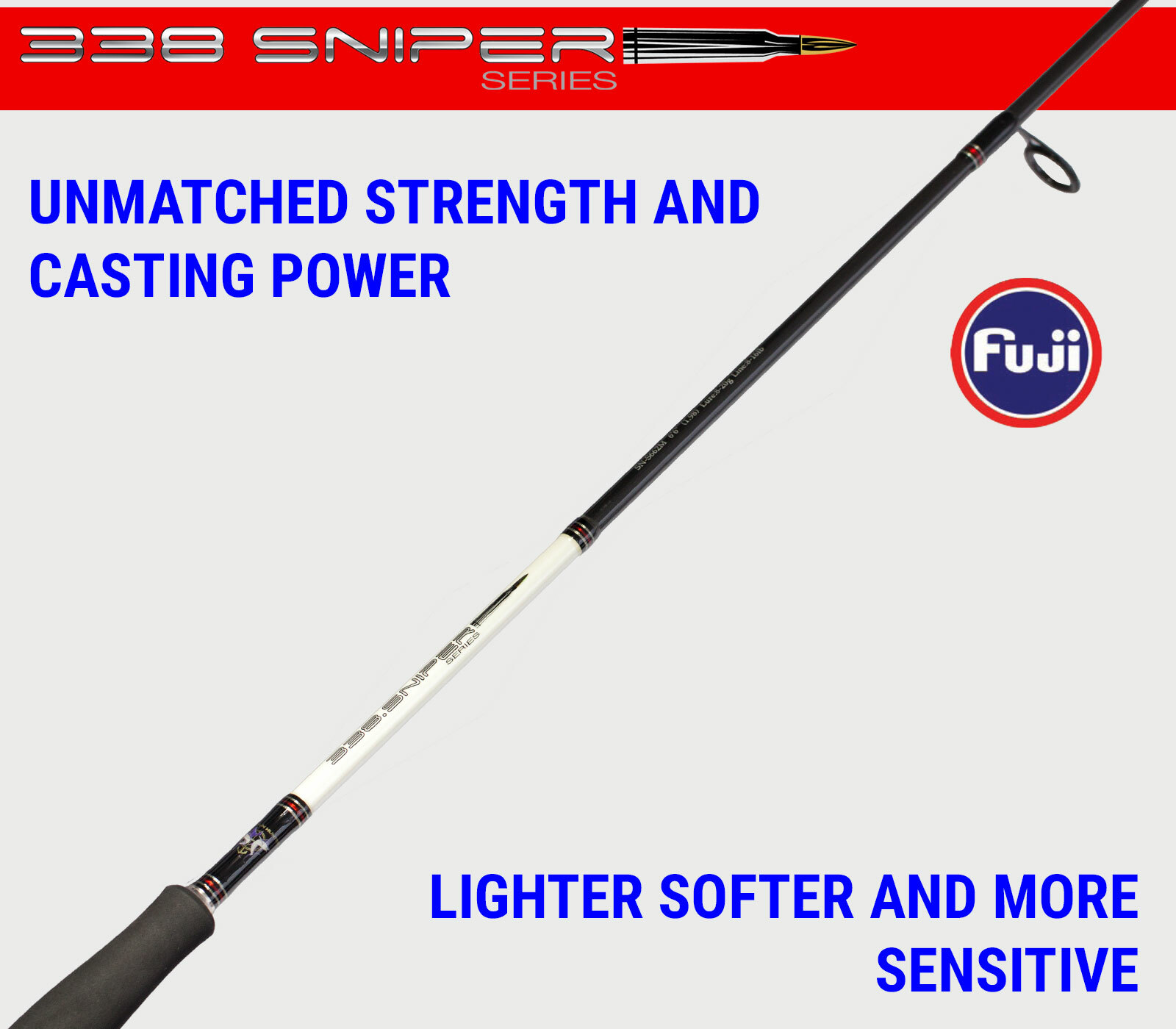 SNIPER 6’6″ Spinning Fishing Rod JAPANESE Toray Graphite FUJI Guides & Reel seat
