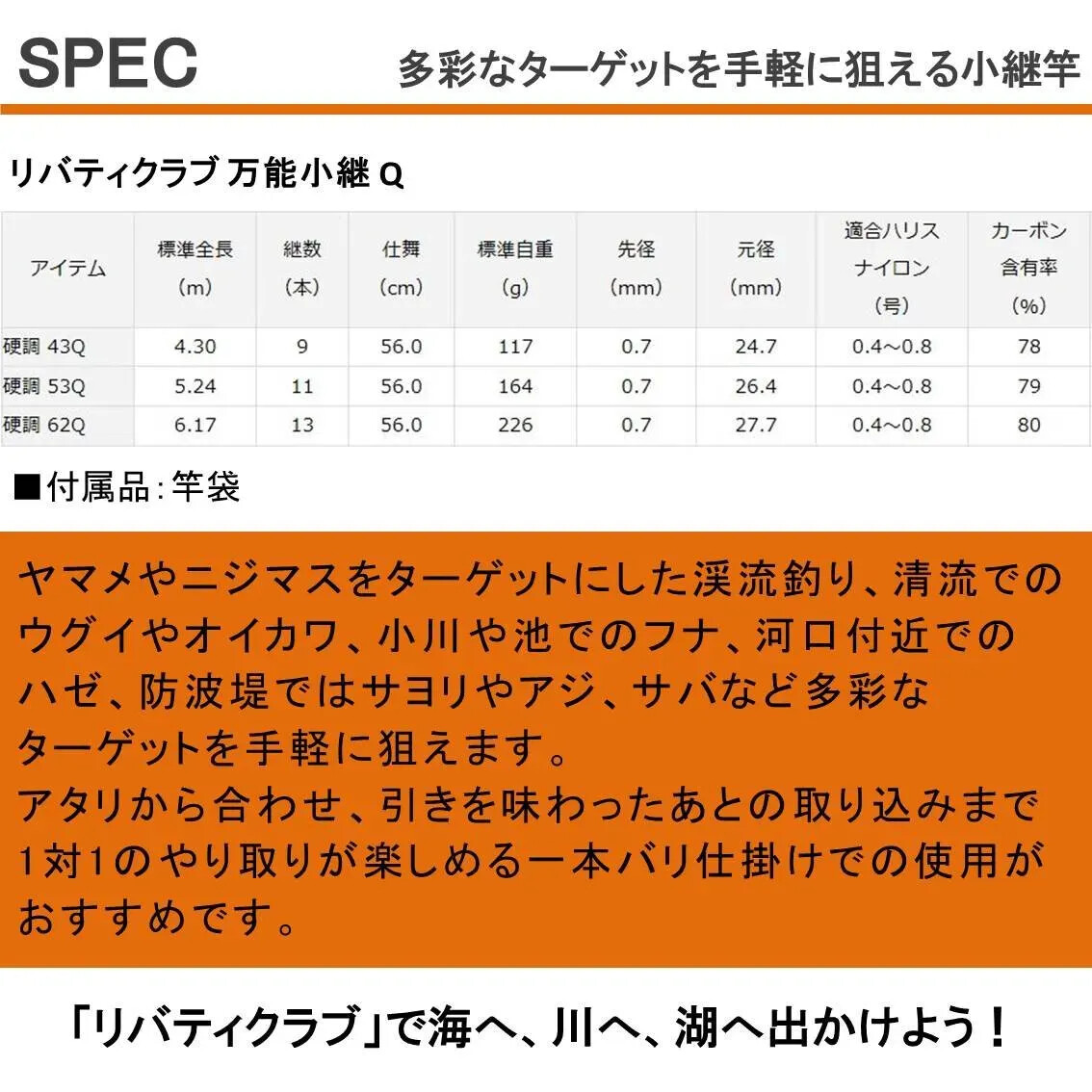 DAIWA LIBERTY CLUB BANNOU KOTSUGI Q Kocho 53 Mt Stream Fishing Telescopic Rod