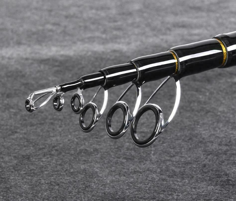 Carbon Telescopic Rock Fishing Rod 1.8m 2.1m 2.4m 2.7m Carbon Fiber Spinning Rod