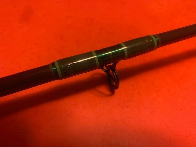 CUSTOM BUILT GLOOMIS BB965 GL2 8 FOOT 15 TO 30 LB. CONVENTIONAL BAITCASTING ROD