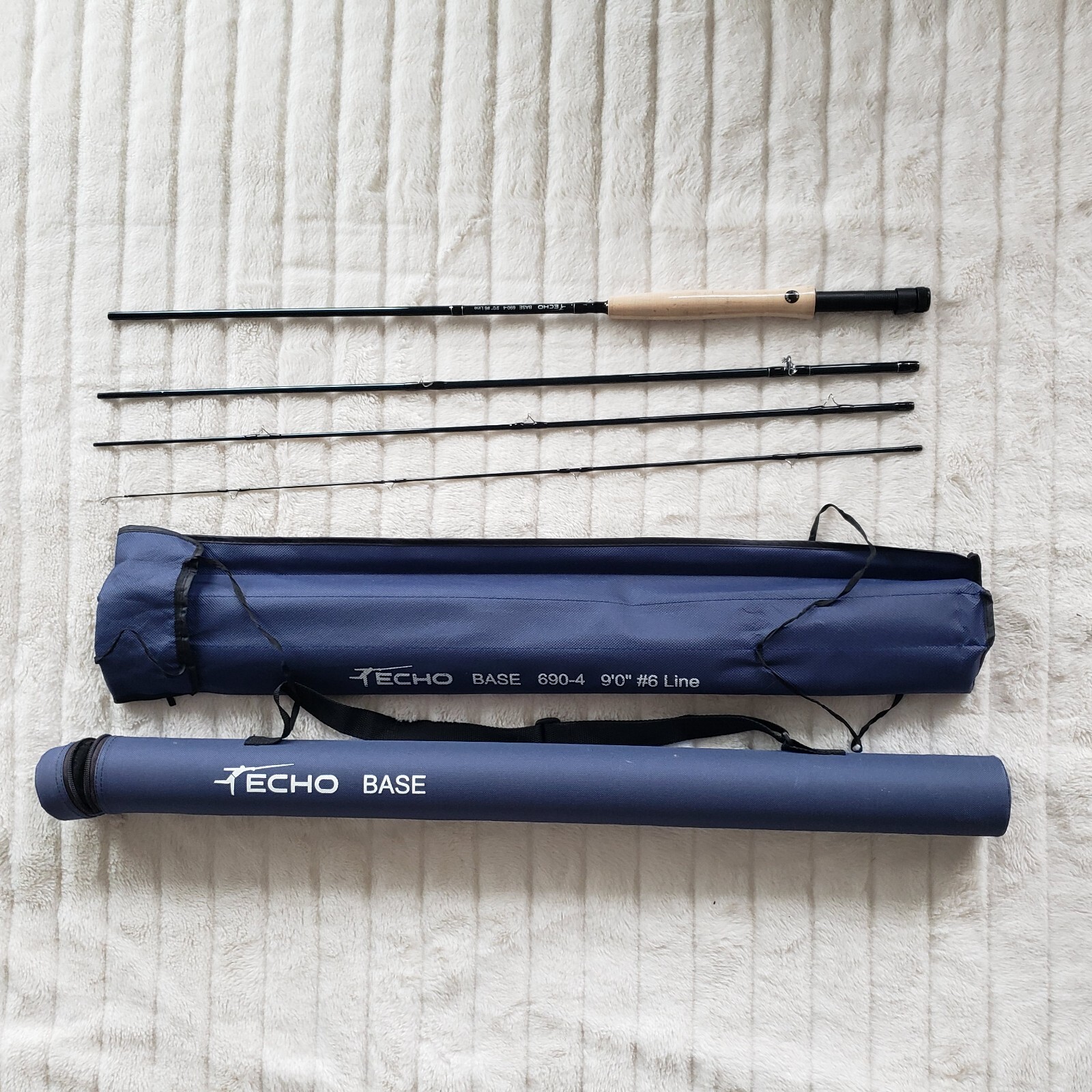 Echo Base 690-4 Fly Fishing Rod – 9′ 0″ Weight 4 Piece – #6 Line With Case