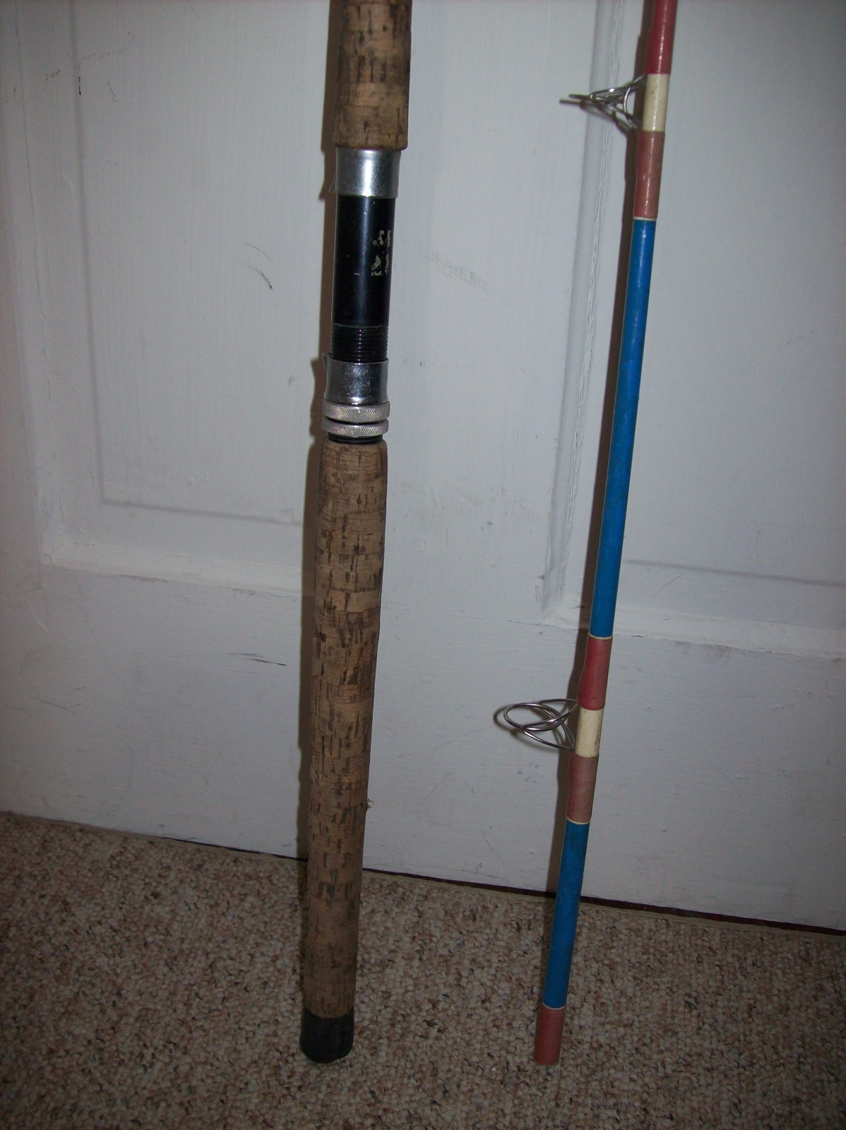 Vintage BRULE Iron River Wisconsin Fishing Rod 9 feet, 2-Piece