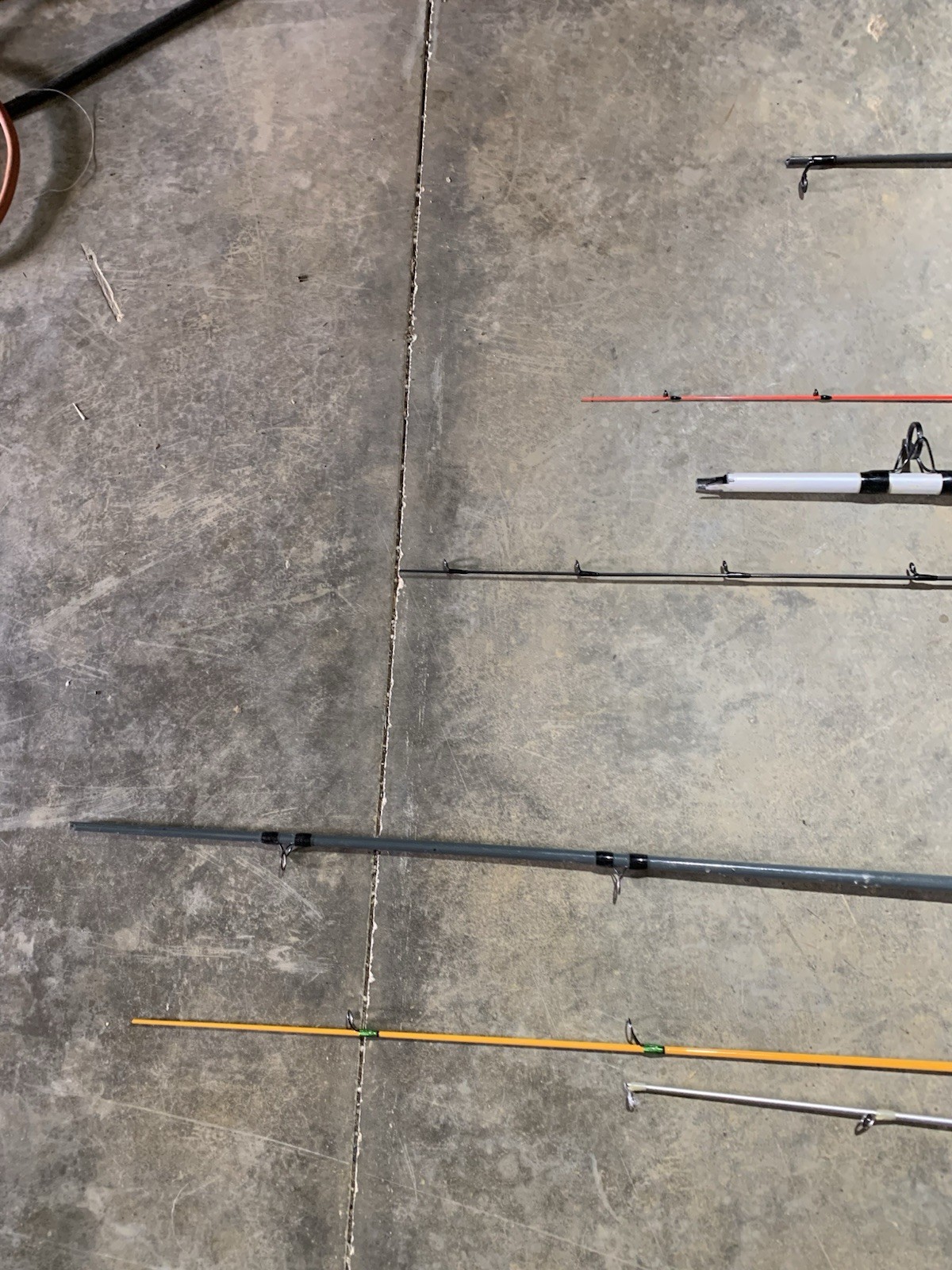 LOT OF 10 BASS PRO SHOPS FISHING RODS (BROKEN)
