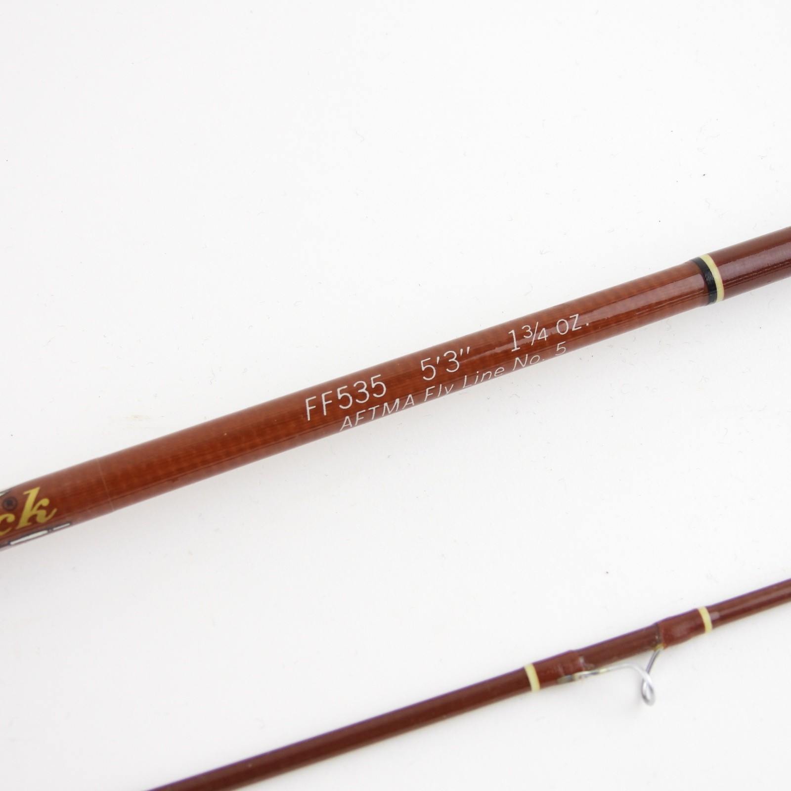 Fenwick FF535 Fiberglass Fly Rod. 5’ 3”. 5wt. W/ Tube and Sock. See Description.