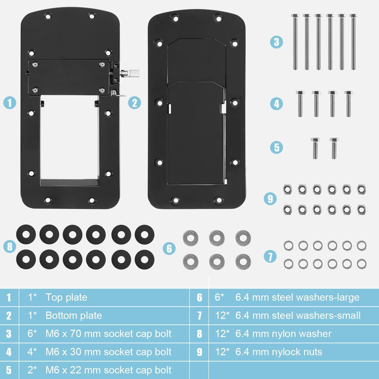 for MotorGuide Xi3 Xi5 8M0092064 Xi Series Quick-Release Mounting Bracket Kit