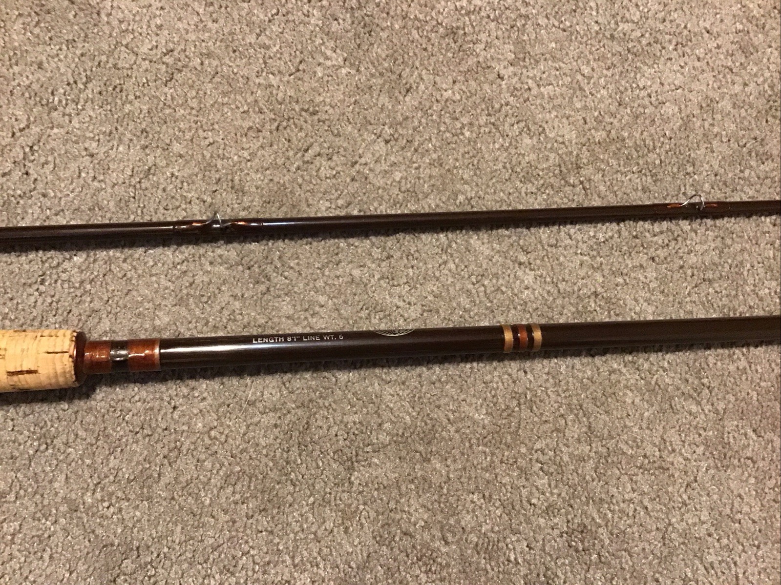 Scientific Anglers System 6 Fiberglass Fly Rod 8’1”6wt Tube & Sock NICE Lot A3