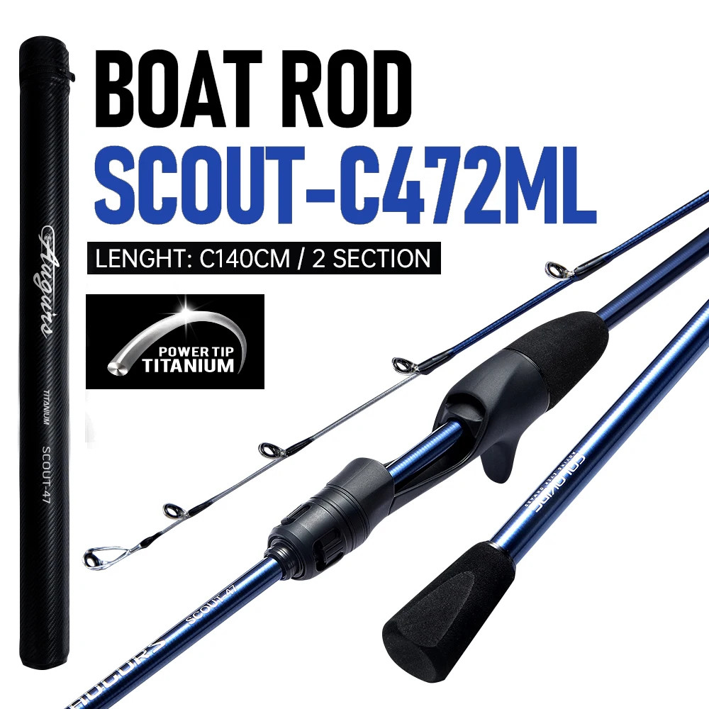 SCOUT47 Squid Cuttlefish Rod Sea Fishing Boat Rod for Webfooted 2 Section 9:1 Ac
