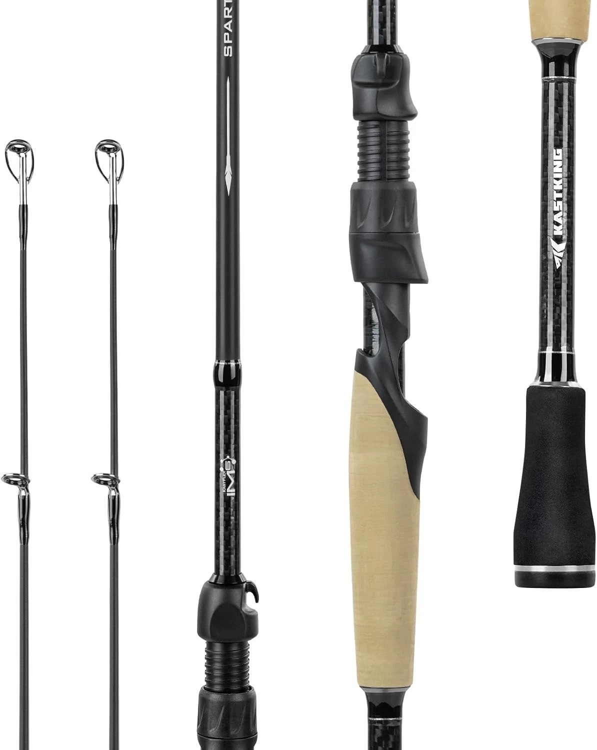 Spartacus II Plus Twin-Tip Spinning & Casting Rods, IM6 Graphite Blanks, Stai…