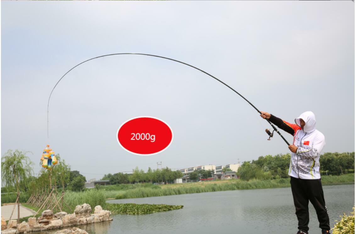 Portable Telescopic Fishing Rods Spinning Rods Carbon Fiber Rods 2.4m-6m Poles