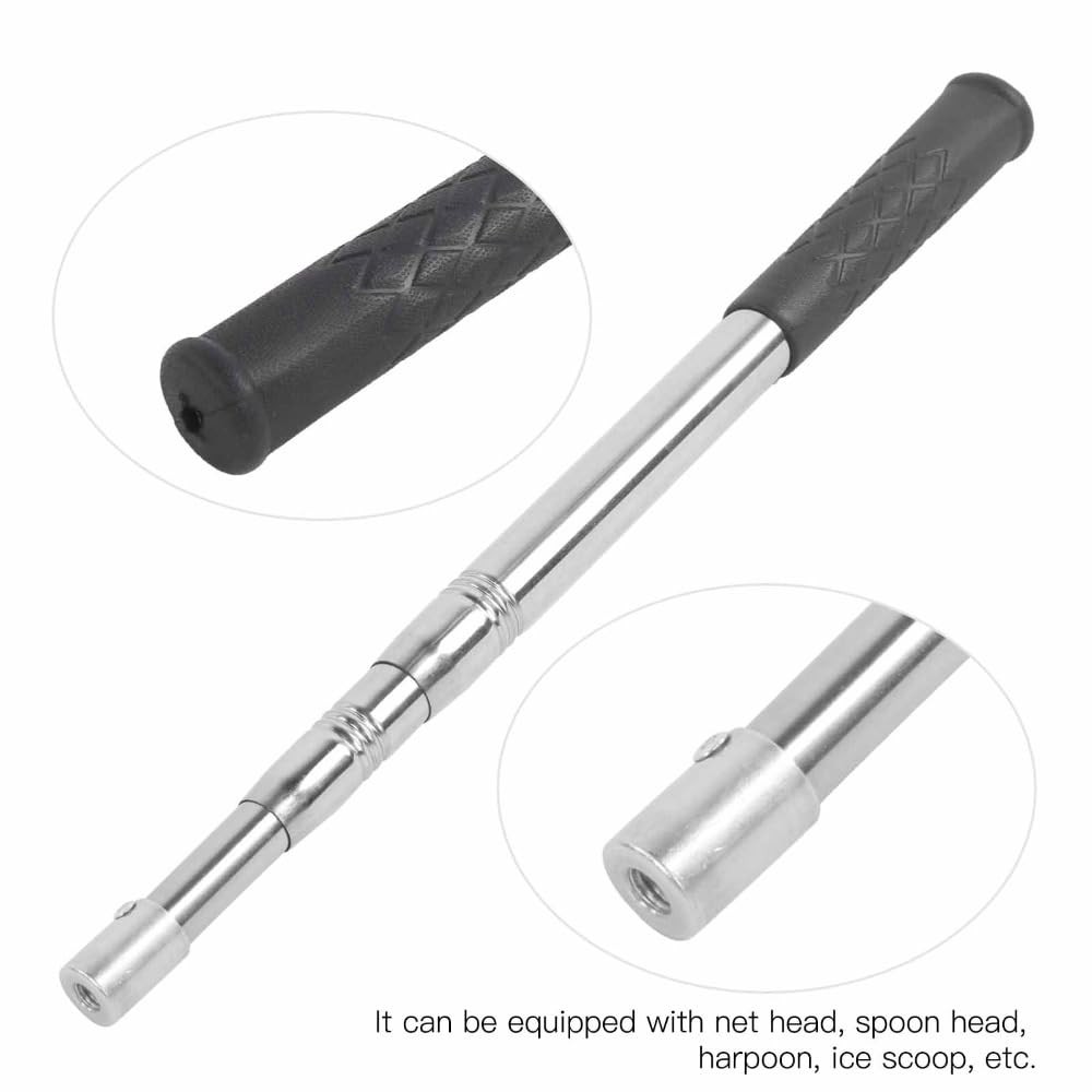 Chiffonade ‌Telescopic Fishing Pole Stainless Steel 32.28×0.87″, Silver