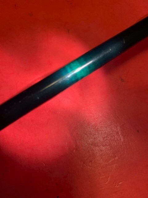 CUSTOM BUILT GREEN GRAPHITE COMPOSITE 7 FOOT 1 INCH 10 TO 25# CONVENTIONAL ROD