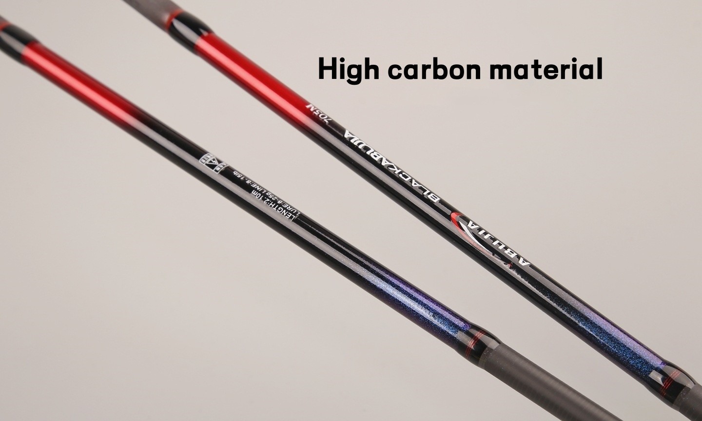 Fishing Rod Carbon Fiber Spinning Casting Rod 6.6ft 7ft 7.5ft 8ft Pole 5 Section