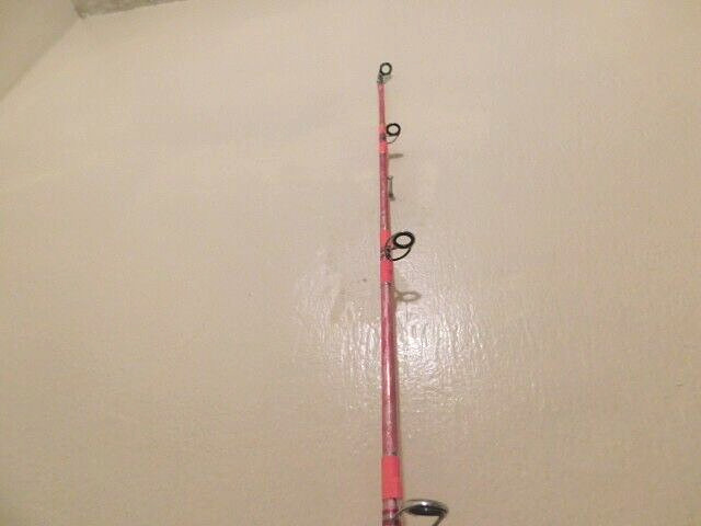 CUSTOM SPINNING ROD 7 FT 25-50 LB PINK PEARL MARBLE NEW